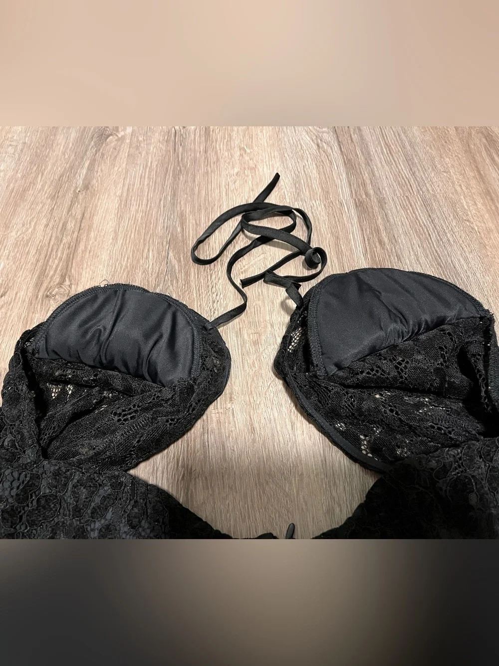Michael Costello x Revolve Black Lace Long-Sleeve Bodysuit